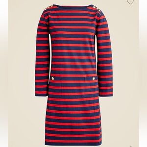 Jcrew Mariner cloth shirtdress with gold buttons